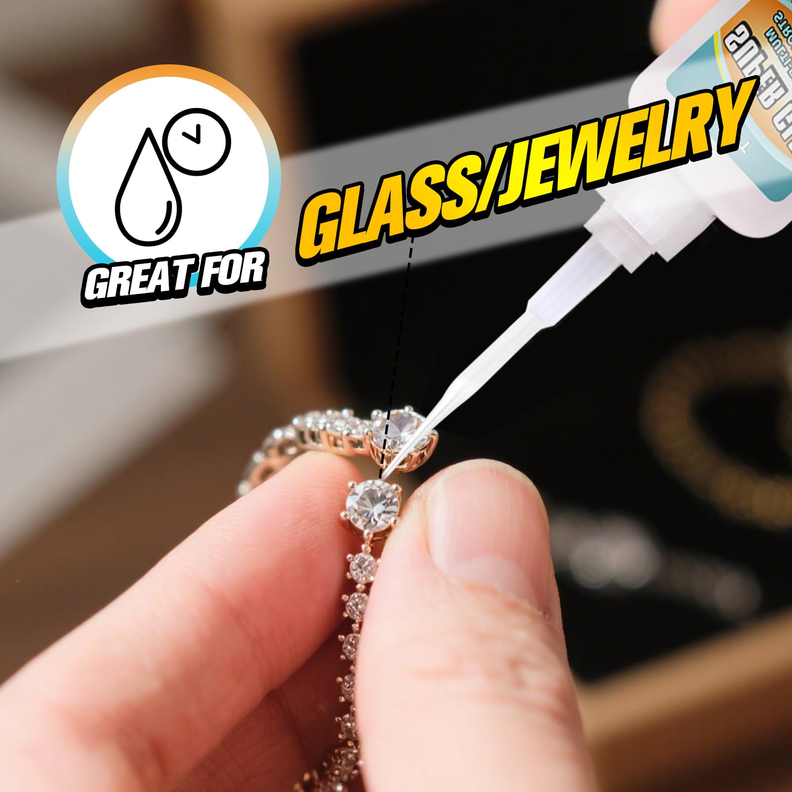 LLPT Sekundenkleber | Net 30g | Klarer Allzweckkleber mit Anti-Verstopfung | Schnell & stark Superkleber für Kunststoff Metall Glas Leder (LSG030-1) | 1 Pack 7