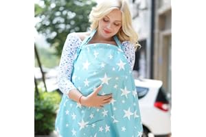Gina Era Nursing Cover Baby Breastfeeding Cover Infant Feeding Cover Infant Breathable Privacy Breast Feeding Cover 100% Cotton (style5)