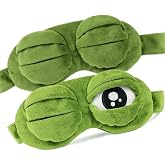 bumsufon Sleep Masks for Women,Cute Frog Funny Eye Masks for Adults Kids Funny Blindfold with Eyes Open Sleep Mask Sleep Mask for Sleeping