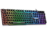 CHONCHOW Wired Gaming Keyboard for Mac PC PS5 PS4