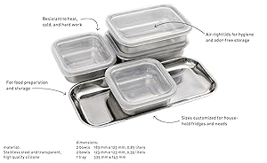Professional Secrets - Stainless Steel Mise en Place Bowls w/Silicone Lids - Organization/Storage