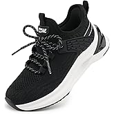 Stelle Girls Tennis Shoes Slip-on Kids Sneakers Lightweight Running Shoe Boys Walking Athletic Flats for Little/Big Kids