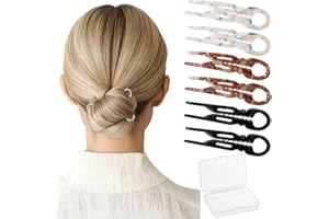Sunolga 6 PCS 2.83 in Small French Hair Pins for Women, Prestige Hair Pins for All Hair, Curved Shape for Better Head Fit Hair Accessories, Serrated Anti-Slip Design Hairpins