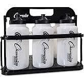Champion Sports Plastic Water Bottle Set, Quart, Black