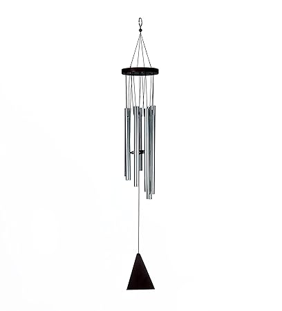 Skynet 7 Pipe Silver Color Wind Chimes for Home, Balcony and Bedroom Positive Energy, Wind Chimes with Good Sound-Silver Wind Chimes