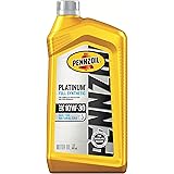 Pennzoil Platinum Full Synthetic 10W-30 Motor Oil (1-Quart, Single)
