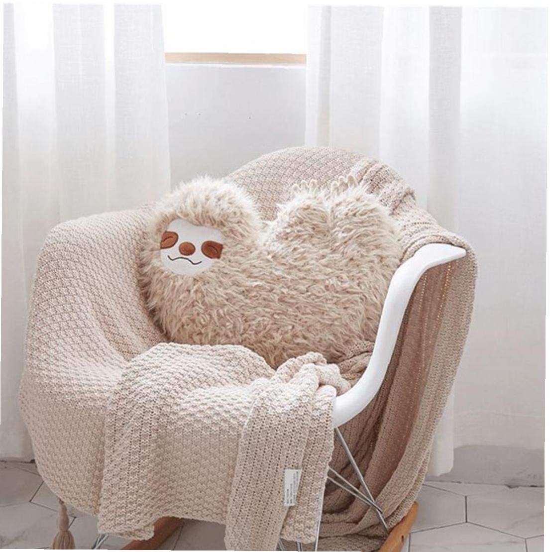 Aisoway Simulation Sloth Cartoon Plush Toy Soft Cushion Sofa Throw Pillow Kids Doll Home Decor Soft Dolls