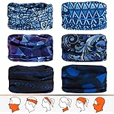 JOEYOUNG Headwear, Bandana, Neck Gaiter Head Wrap Headband Balaclava Magic Scarf