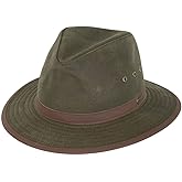 Outback Trading Company Unisex 1462 Madison River Sun-Protective Waterproof Crushable Cotton Oilskin Hat