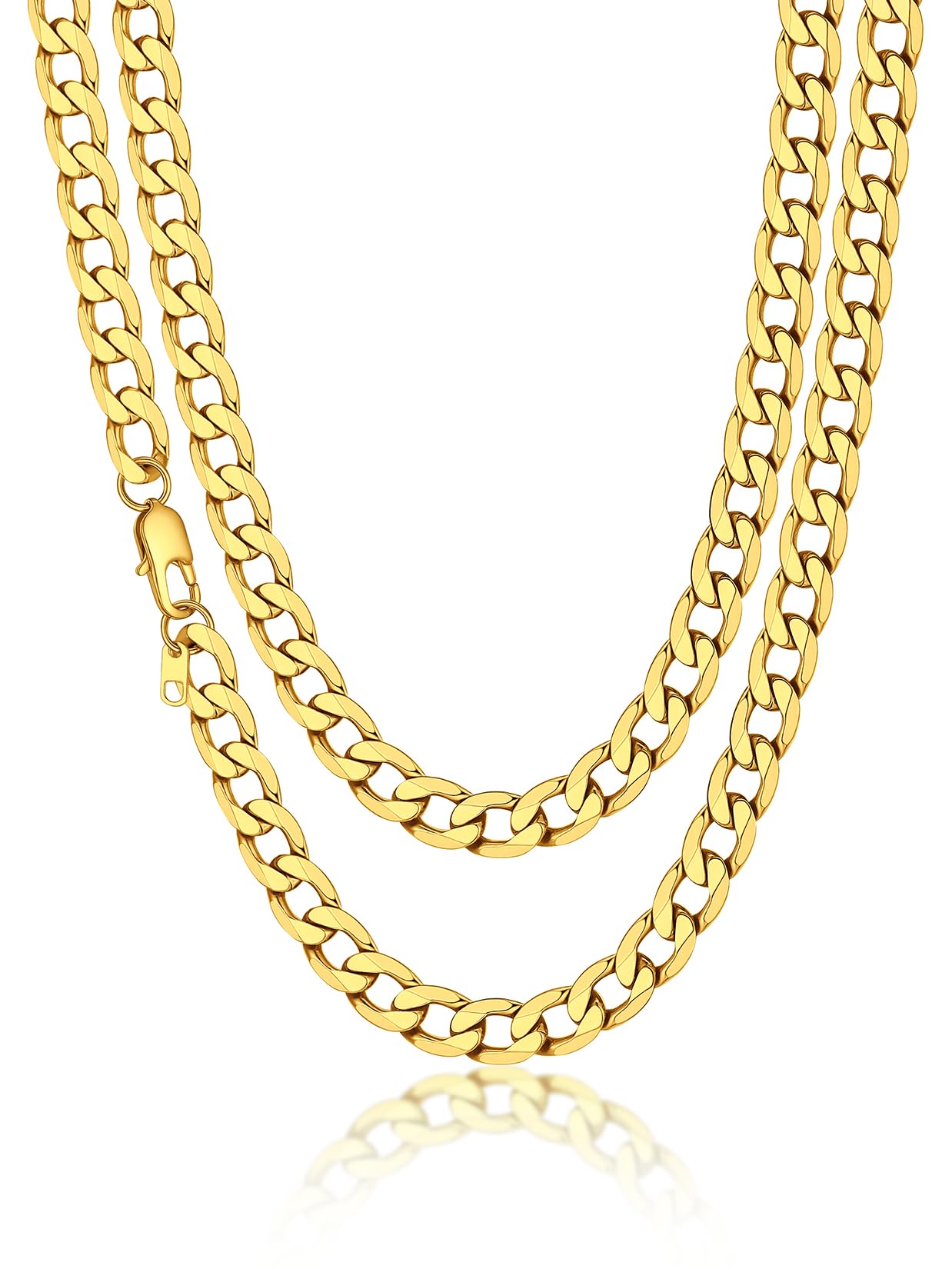 Suplight Stainless Steel Cuban Link Chain for Men