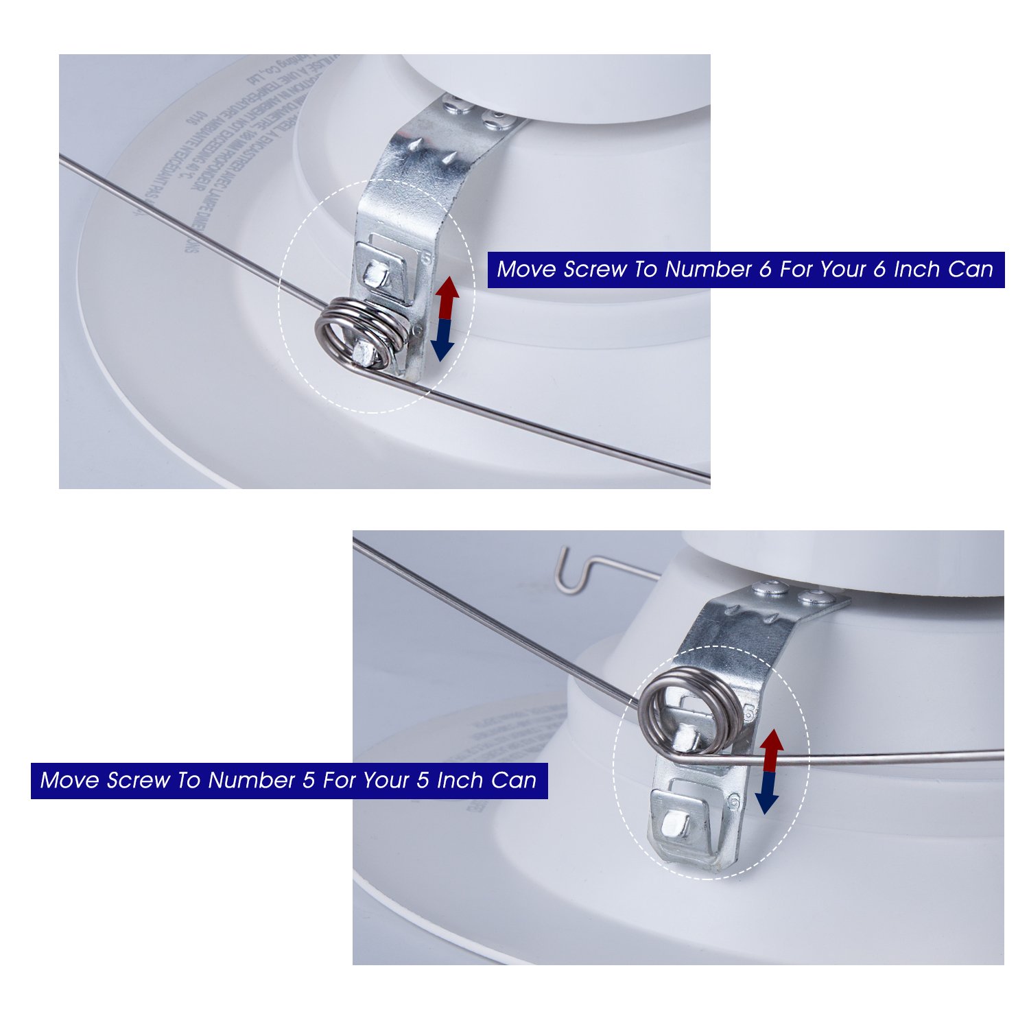 JJC Downlights Retrofit LED Recessed Lighting 5/6 Inch Dimmable 5000K 18W(90W Equiv.)1200LM,Energy Star ETL-Listed