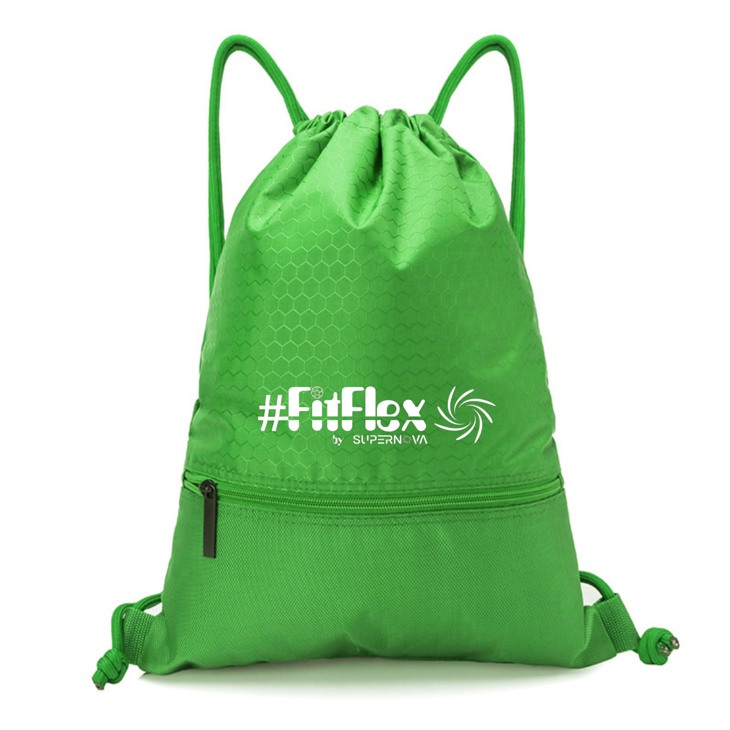 SUPERNOVA Lifestyle Unisex premium quality Waterproof Polyester Sports Gym Travel Drawstring Bag (Green)