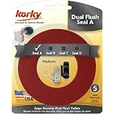 Korky Dual Flush Valve Seal Assortment, Seal A &ndash; Fits Specific Dual Flush Toilets