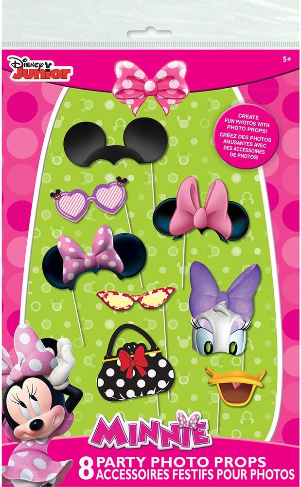 Minnie Mouse Photo Booth Props, 8pc