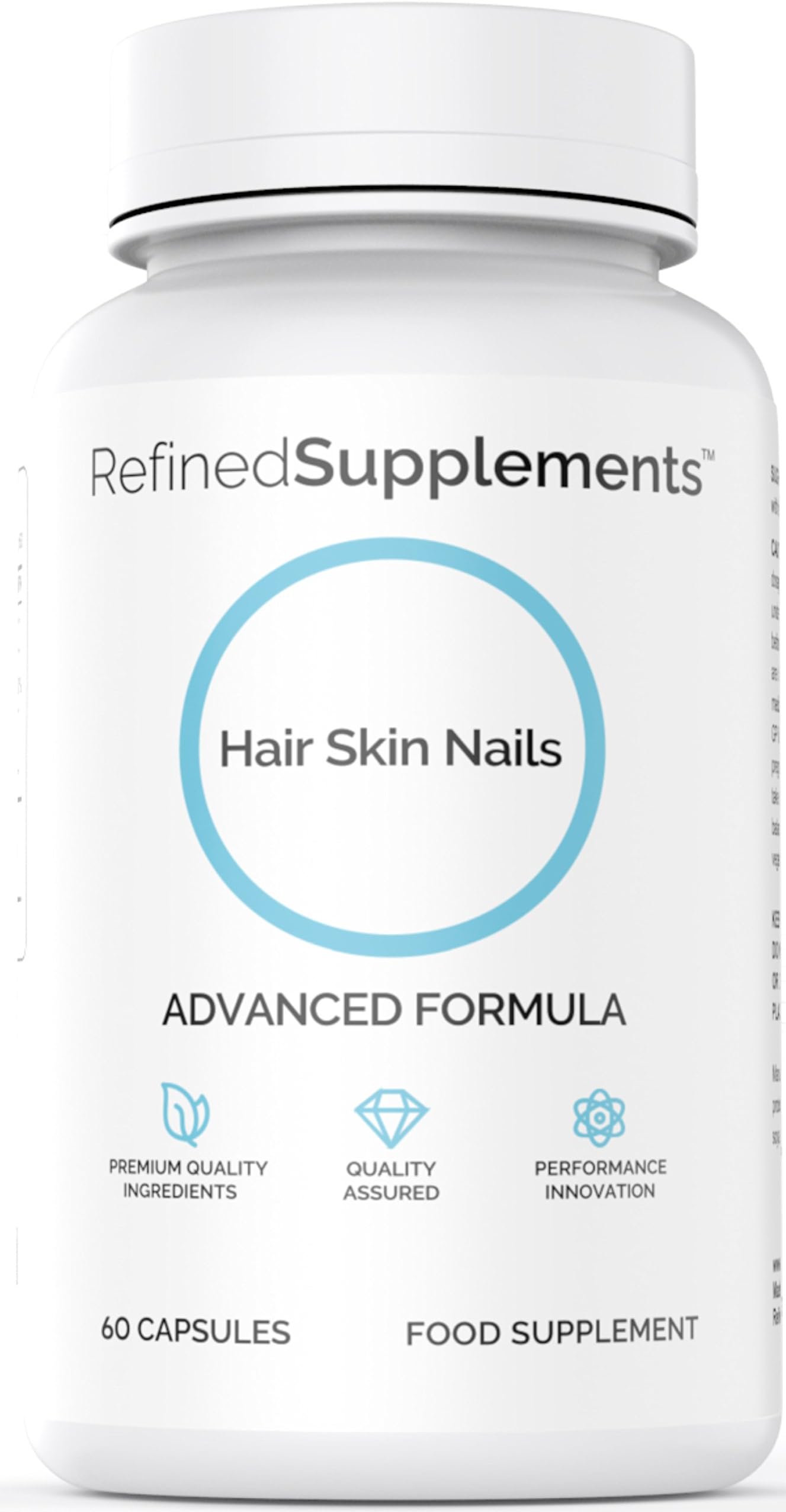 Hair, Skin & Nails Vitamins For Men & Women Pack Of 60 Capsules – Unique Collagen, Silica and MSM Formula with High Levels of Vitamin C – No fillers or Artificial Ingredients & Sugar Free