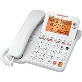 AT&amp;T CL4940 Corded Phone with Digital Answering System, Caller ID, Large Tilt Display