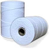 100% Cotton Loom Warp Thread (Pure White), 8/4 Warp Yarn (800 Yards), Perfect for Weaving: Carpet, Tapestry, Rug, Blanket or Pattern - Warping Thread for Any Loom
