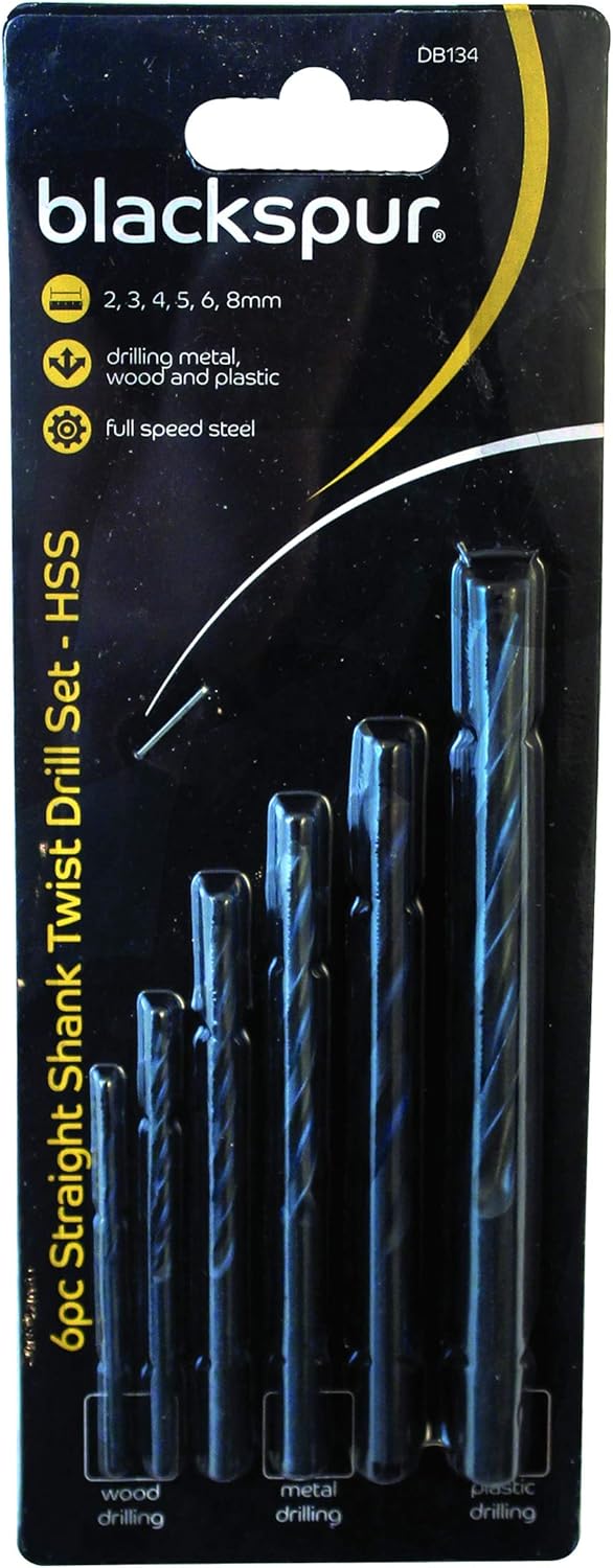 Blackspur BB-DB134 Straight Shank Twist Drill Set, Unknown