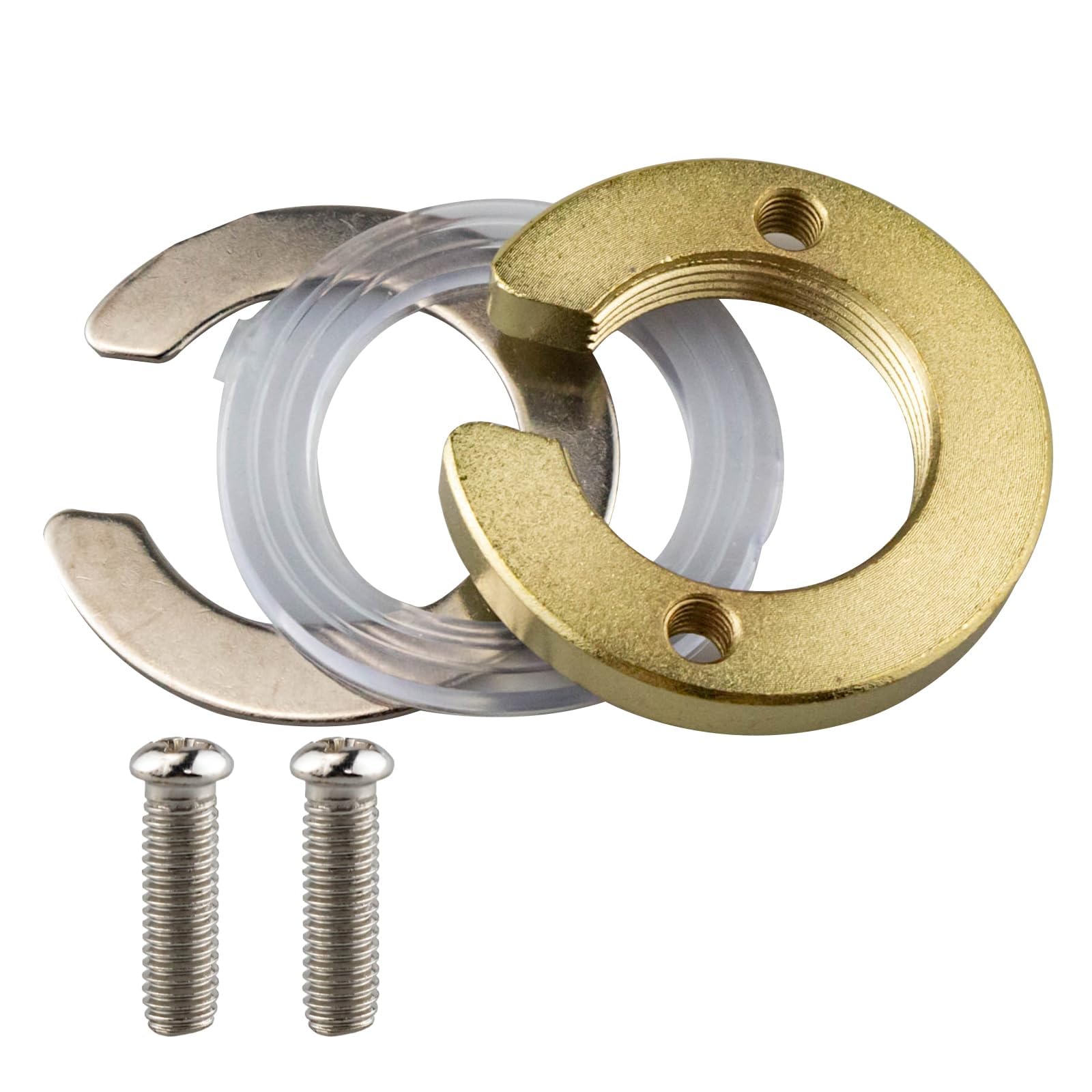 Photo 1 of Faucet Fixed Lock Nut Kit - Brass Sink Faucet Lock Nut with Installation Tool for Kitchen and Bathroom Basin Faucets, Anti-Loose Installation Accessories Set