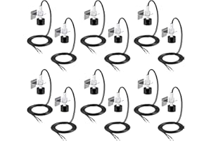 Gulfmew 12 Pack SS3 Pan Float Switch with Condensate Overflow Detection, SS3 Condensate Overflow Switch, Water Leak Detector for HVAC System Drain Pans, Install on Primary and Auxiliary Drain Pans