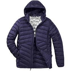 CAMEL CROWN Men Packable Down Jacket Hooded