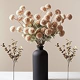 Artificial Silk Flowers Beige 10 Stems