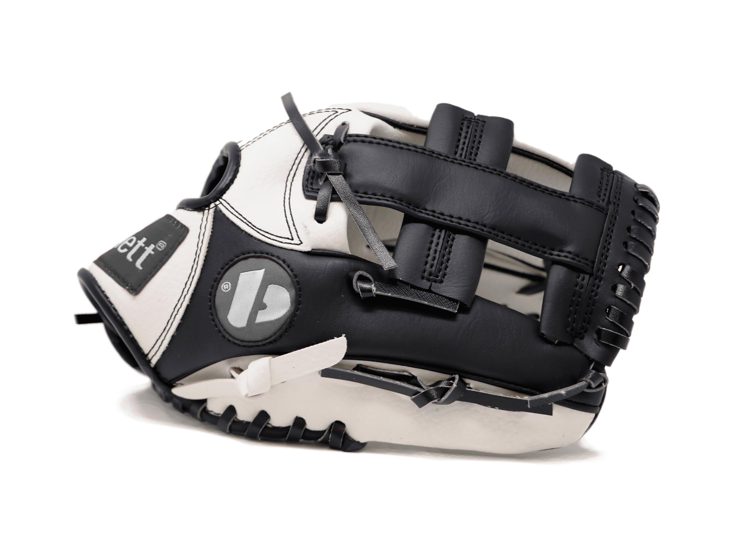 JL-110 Baseball Glove, Outfield, Polyurethane, 11" (White)