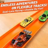 Dreamon Car Track 5M Flexible Race Track Set with 4 Cars Ramps Storage Bag view 9