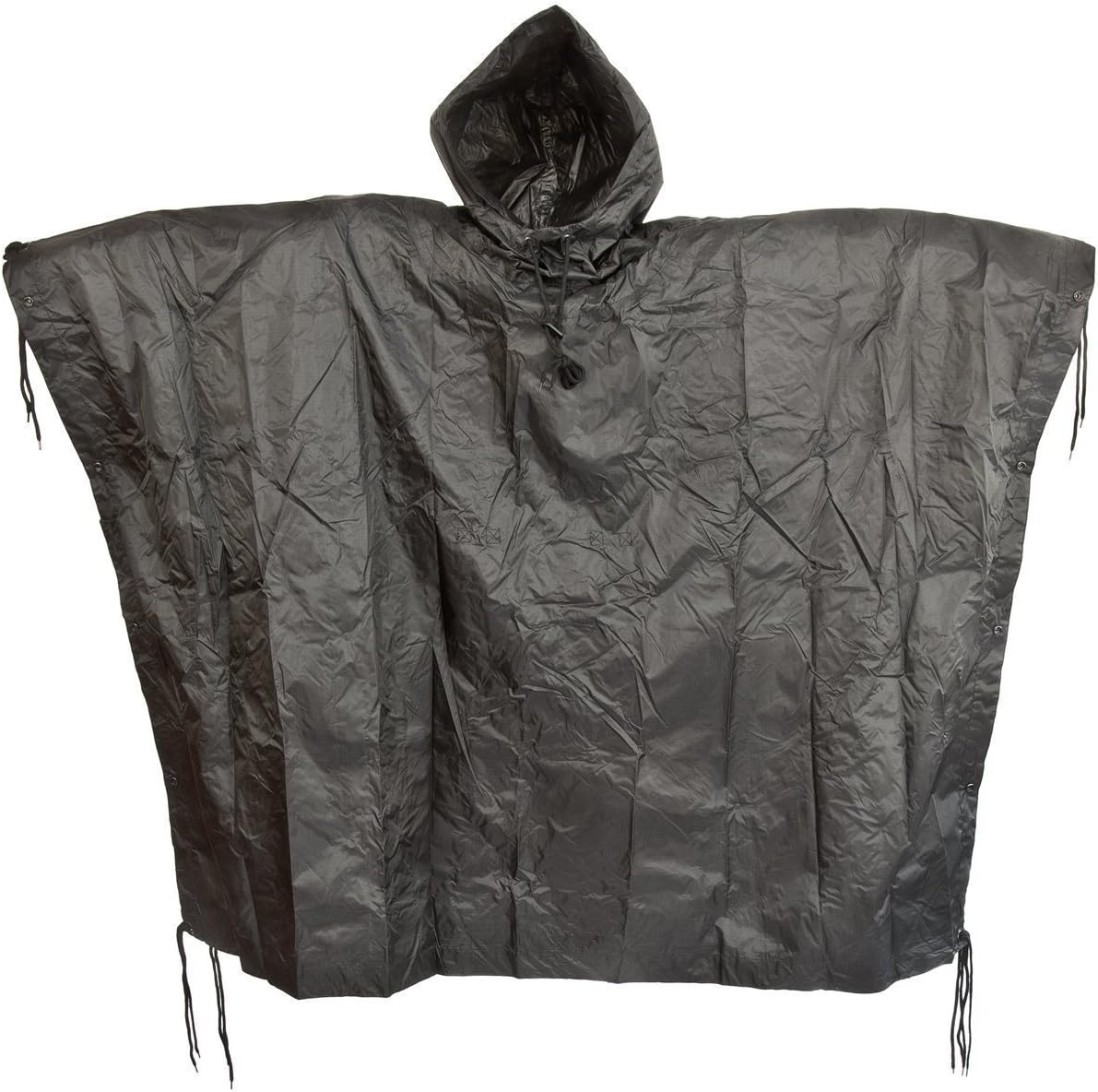 MilTec, Poncho Waterproof Hooded Ripstop, Black Amazon.co.uk Sports