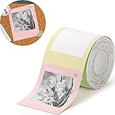 NIIMBOT Photo Label only for B21 Pro Label Printer, 2.1x2.6in (54x66mm) Photo Paper, Waterproof Sticker Card for Scrapbook DIY (Spring Time)