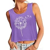 Womens Crop Tops Sleeeveless Cropped Tank Summer Scoop Neck Casual Loose Fit Basic Shirts