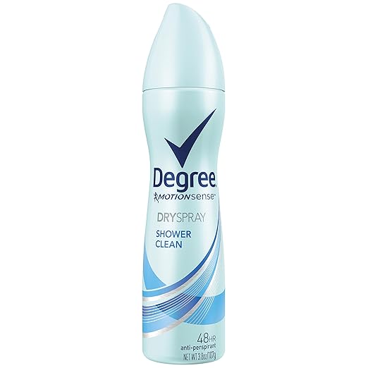 Degree MotionSense Dry Spray Antiperspirant, Shower Clean 3.8 oz
