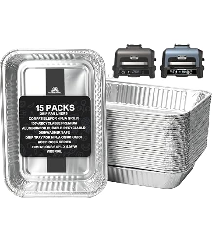 Amazon.com: 20 Pack Drip Pans Liners Compatible for Ninja OG701