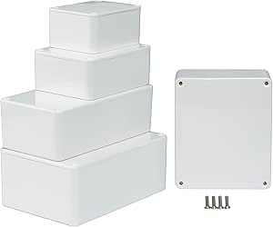 MB2W - Caja de plástico ABS con Tapa, Caja Multiusos, Caja de ...