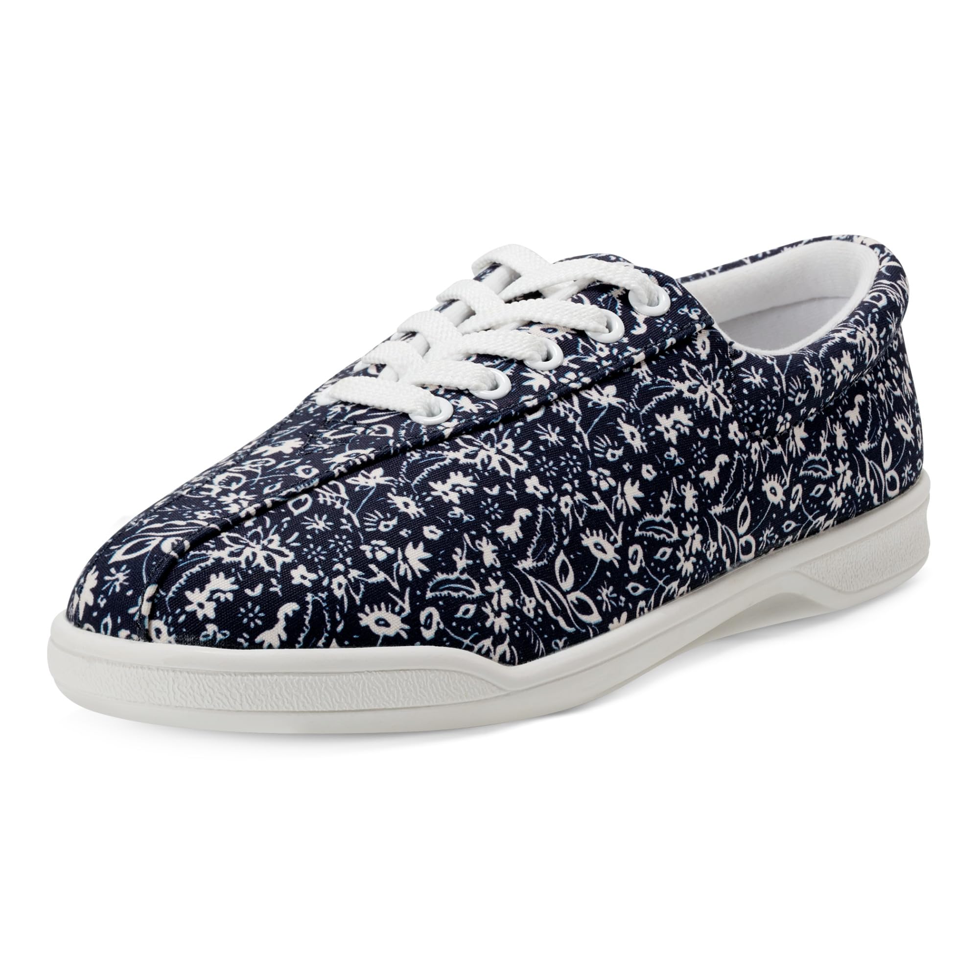 Easy Spirit AP2 Women's Oxford, 10 2A(N) US, Navy-White-Floral Image