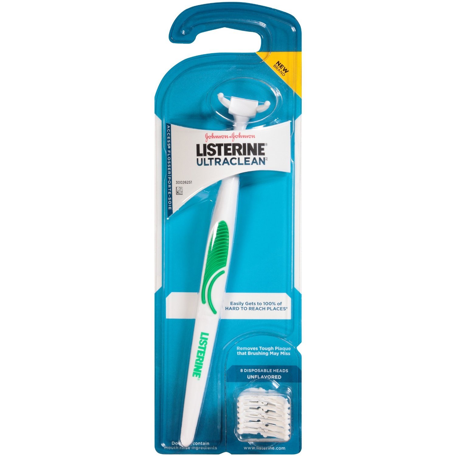 ListerineUltraclean Access Flosser Starter, 6 Count (Packaging may vary)