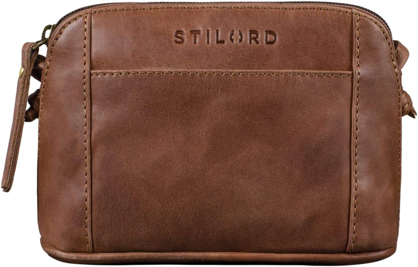 STILORD "Mariella" Leather Crossbody Handbag for Women Mini Leather Purse Small Shoulder Bag Vintage Satchel Side Bag Work Bag Party Bag in Genuine Leather Colour:Messina - Image 5