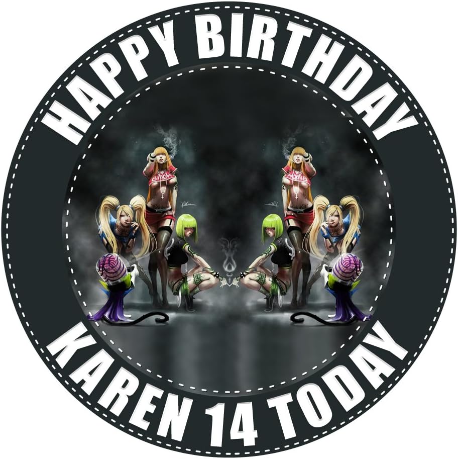 Anime Inspired Anime Cake Topper Printable Birthday Cake Topper ...