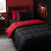 Anluoer Twin Comforter Set 5 Pieces, Black Bed in a Bag Bedding Set with 1 Comforter(68"*88"), 1 Pillow Sham, 1 Pillowcase, 1 Flat Sheet, 1 Fitted Sheet(39"*75")