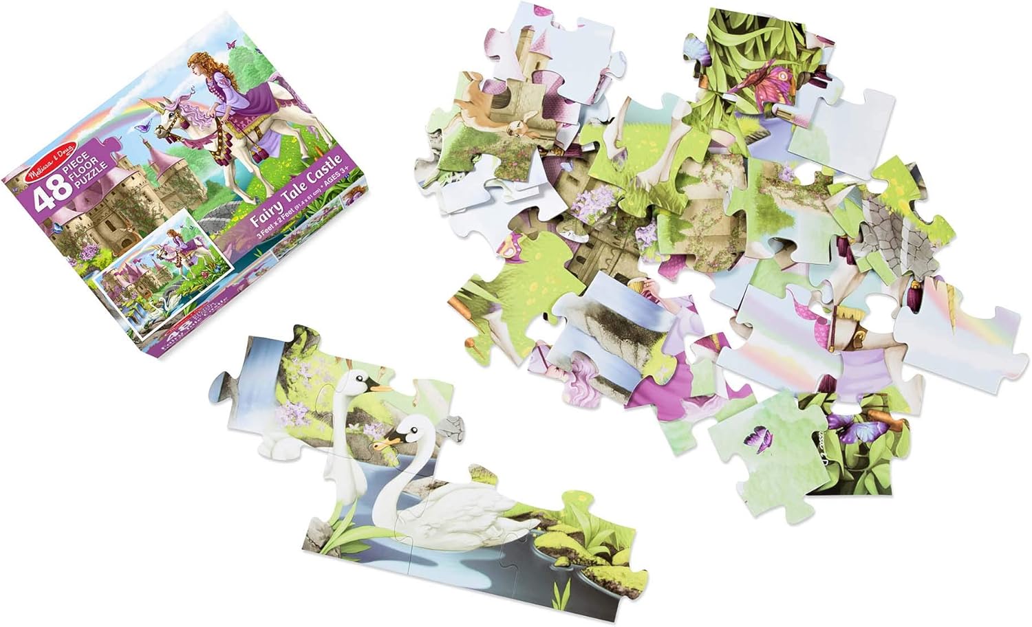 melissa and doug fairy tale castle floor puzzle