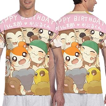 Amazon Co Jp とっとこハム太郎 人気 輸入する メンズ 丸首 半袖 柔らかい 快適 Tシャツインナーシャツ 肌着 夏服 軽い 柔らかい トップス おしゃれ 3dプリント カップル ティーシャツ 吸汗 速乾 服 ファッション小物