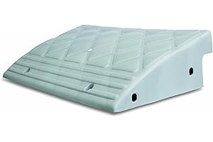 MAXSA INNOVATIONS Maxsa 20031-RS Curb Ramp for Driveways, Sidewalks, Steps, wheelchairs, Strollers, Dollies and Vehicles, 10,000 lb. Capacity, 23" Width, 5.5" Height, Grey