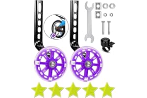 VeloGo Training Wheels for Kids Bike - Compatible with 12/14/16/18/20 Inch Bicycles, Universal Bicycle Training Wheels, Adjus