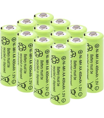 Amazon.com: Lombaour AA NiMH Rechargeable 400mAh Solar Battery for