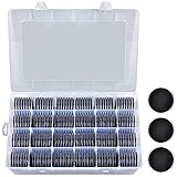 168 Pieces 46mm Coin Capsules with Foam Gasket and