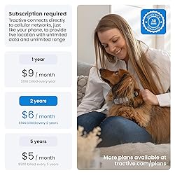 Tractive GPS Pet Tracker for Dogs - Waterproof, GPS