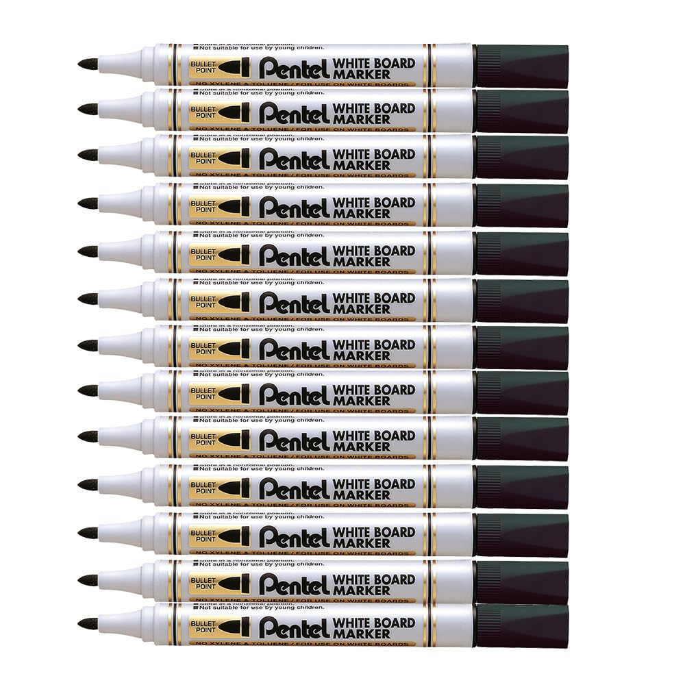 Pentel 4.2mm Bullet Tip White Board Marker - Black