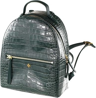 tory burch croc embossed mini backpack