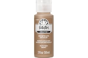 FolkArt Acrylic Paint in Assorted Colors (2 oz), 2559, Coffee Latte