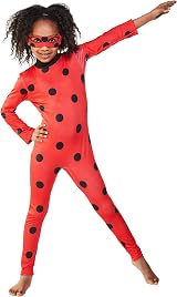 Rubies Official Miraculous Ladybug Kids Costume Large 7-8 with Eyemask view 3